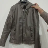 کاپشن چرم مردانه نو سایز XL