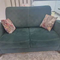 مبل ۷ نفره کمجا|مبلمان خانگی و میز عسلی|لشت نشا, |دیوار