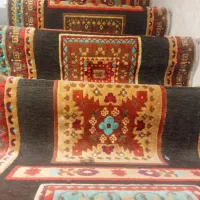 فرش پله|فرش|قم, امامزاده ابراهیم|دیوار