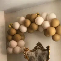 ست بادکنک تم تولد سفید قهوه ای