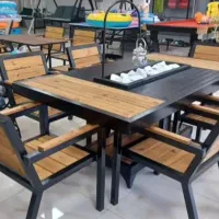 میز اتش دان و انواع صندلی های باغی فضای باز و کافه