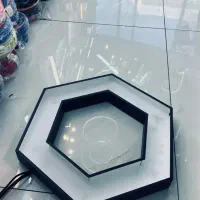 لاینر آویز لوستر آرایشگاه سالن منزل شش ضلعی