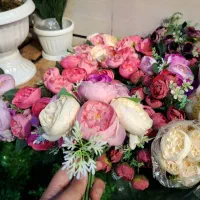 گل بوته ای|گل مصنوعی|آفتاب, |دیوار