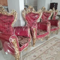 مبل استیل و سلطنتی و میز نهار خوری استیل  مخمل ترک