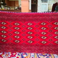 یک جفت پشتی ترکمنی دستباف راز جرگلان