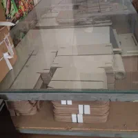 میز شیشه ای چرخ دار و میز کارگاهی