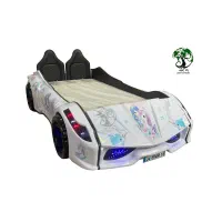 تخت طرح ماشین دخترانه پونی(اسب تک شاخ) پادچوب