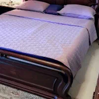 سرویس خواب چوبی دونفره|تخت و سرویس خواب|هچیرود, |دیوار