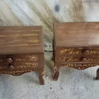 سرویس خواب سلطنتی با کنده کاری دست دونفره بدون کفی|تخت و سرویس خواب|تهران, شهرک گلها (تهرانسر)|دیوار