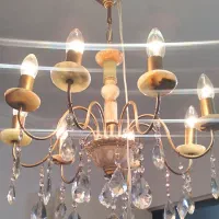 فروش لوستر برنج و سنگ|لوستر و چراغ آویز|ساری, |دیوار