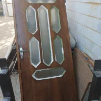 دو درب چوبی قدیمی یک لنگه با یک درب دولنگه|مصالح و تجهیزات ساختمان|الشتر, |دیوار