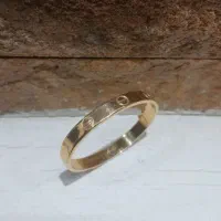 دستبند طلا دوتاحلقه ست