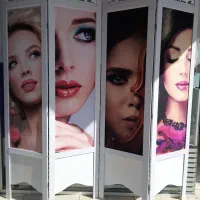 پارتیشن ارایشگاهی یک رو تصویر|آرایشگاه و سالن‌های زیبایی|کرج, گوهردشت|دیوار