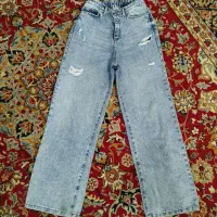 تعدادی شلوار جین بگ پارچه ای مام استایل هودی و..