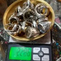 حدود ۱۰ کیلو انگشتر  نقره