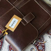 کیف چرم طبیعی قهوه ای
