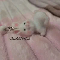 جاکلیدی خرگوش مخملی صورتی|زیورآلات و اکسسوری|قم, بنیاد|دیوار