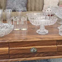 ظروف کریستال لیوان میوه خوری شیرینی خوری پارچ