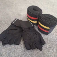 زانو بند و دستکش ورزشی