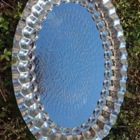 دیس (سینی ) استیل بیضی طرح دار ضد زنگ و رنگ ثابت|ظروف سرو و پذیرایی|مشهد, رضاییه|دیوار