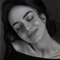 نقاشی و طراحی چهره سیاه قلم