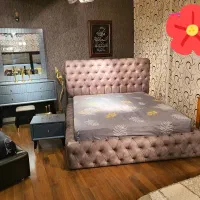 تخت خواب دونفره راحت وآرام (چوبکده|تخت و سرویس خواب|کرمان, |دیوار
