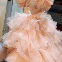 پیراهن دخترانه عروسکی تمام تور|لباس|کاشان, شهرک امیرالمومنین|دیوار