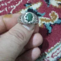 انگشتر نقره زمرد زامبیا