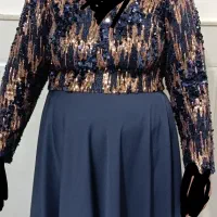 لباس مجلسی پولکی شیک