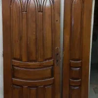 درب چوبی دو لنگه