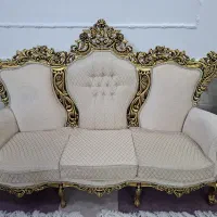 مبل سلطنتی ۹ نفره تمام چوب باکاور (نومناسب جهاز)