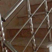 نصب نرده استیل واستاتیک برای راه پله بالکن پشت بام|خدمات پیشه و مهارت|بیجار, |دیوار