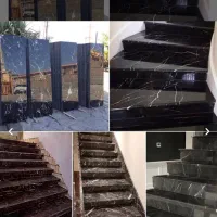 سنگ پله. سیاه.