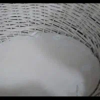 سبد حصیری سفید یلدایی|صنایع دستی و سایر لوازم تزئینی|اندیشه, اندیشه فاز ۱|دیوار