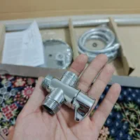 دوش کروم دوکاره هانیس نو|لوازم حمام|مشگین شهر, |دیوار