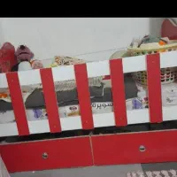 تختخواب نوزاد وکودک همراه با تشک