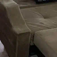 مبل تخت خواب شو 2 نفره قهوه ایی|مبلمان خانگی و میز عسلی|قم, کلهری|دیوار