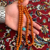تسبیح کهربا کهنه قواره دار|جواهرات|همدان, |دیوار