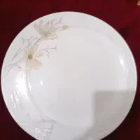 سرویس ۲۶پارچه آرکوپال طرح نیلوفری لبه طلایی