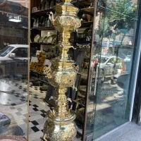 سماور ۸ لیتری برنجی گازی|سماور، چایساز، قهوهساز|ساری, |دیوار