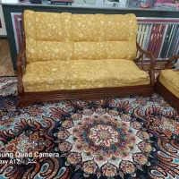 مبل ۷ نفره تمام چوب|مبلمان خانگی و میز عسلی|اهر, |دیوار