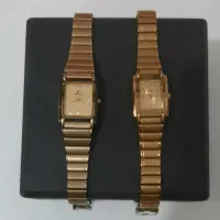 دو عدد ساعت زنانه طلایی