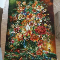 تابلو فرش های زیبا دستبافت تبریز چله ابریشم|تابلو فرش|ورامین, ورامین|دیوار