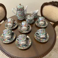 سرویس چایخوری گلمرغی قدیمی و انتیک|کلکسیون اشیاء عتیقه|تهران, دزاشیب|دیوار