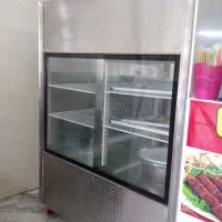 یخچال دوطرف شیشه کبابی تمام استیل