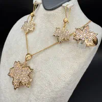 نیم ست برگ فیوژن وزن ۹.۴۱۰ طلا بدون اجرت