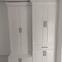 نصب کابینت،کمد دیواری  mdf های گلس ملامین|جاکفشی، کمد، دراور|گلبهار, شهر جدید گلبهار|دیوار