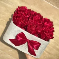 گل رز روبانی،باکس گل،دسته گل|گل مصنوعی|کرج, شهر جدید اندیشه|دیوار