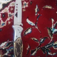 چاقو ضامن دار دسته استخونی بزرگ