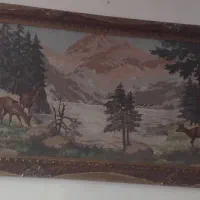 دو عدد قاب بزرگ منظره به فروش میرسد|تابلو فرش|زابل, |دیوار